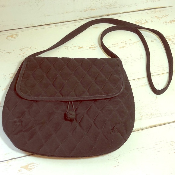 Vera Bradley Small Black Quilted Bag - Picture 1 of 6